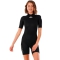 RIP CURL WOMEN FREELITE 2MM BACK ZIP BLACK