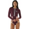 RIP CURL G BOMB 1MM LONG SLEEVE HIGH CUT SPRING SUIT FRONT ZIP PLUM