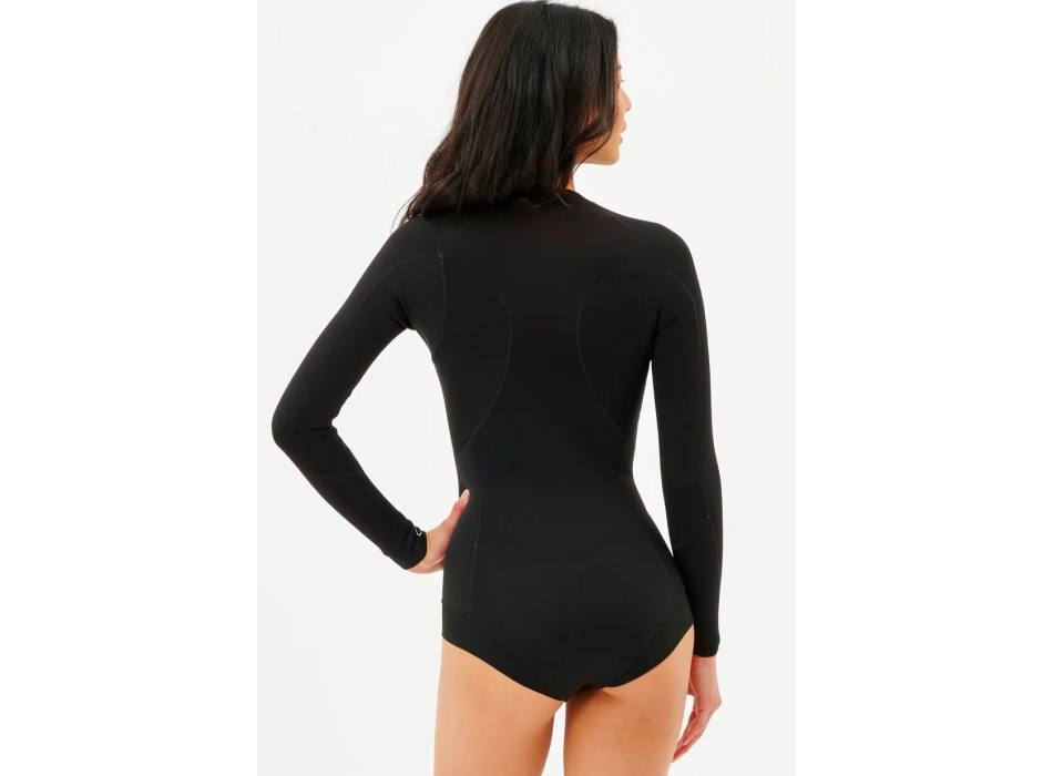 RIP CURL G BOMB 1MM LONG SLEEVE SPRING SUIT FRONT ZIP BLACK