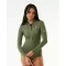 RIP CURL G BOMB 1MM LONG SLEEVE SPRING SUIT FRONT ZIP KHAKI