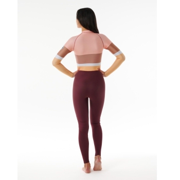 RIP CURL G BOMB WETSUIT STEAMER 2MM WOMANI LONG SLEEVE FRONT ZIP PLUM
