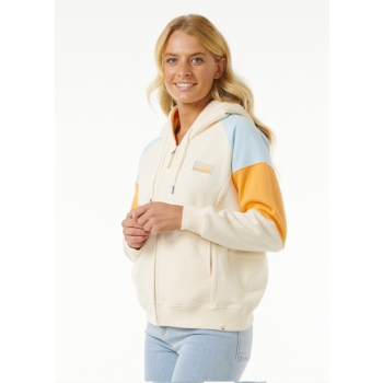RIP CURL GALICIA FULL ZIP FLEECE BEIGE