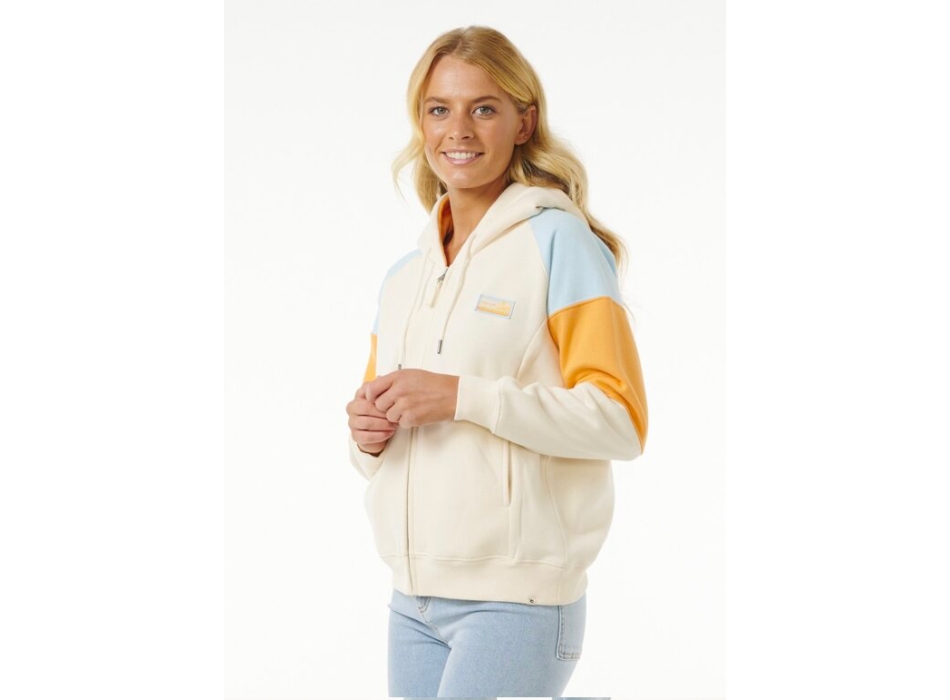 RIP CURL GALICIA FULL ZIP FLEECE BEIGE
