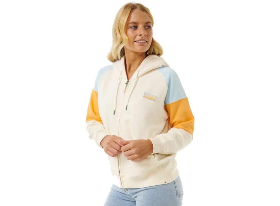 RIP CURL GALICIA FULL ZIP FLEECE BEIGE