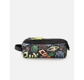 RIP CURL GLOBAL PENCIL CASE TWO COMPARTMENT