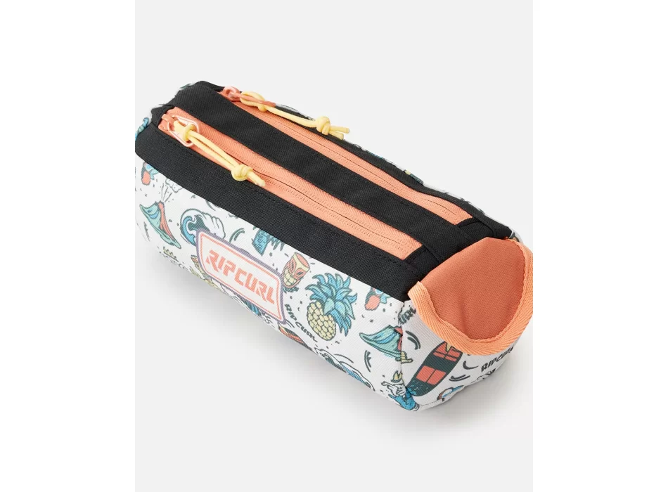 RIP CURL GLOBAL PENCIL CASE TWO COMPARTMENT BONE