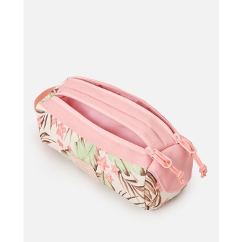 RIP CURL GLOBAL PENCIL CASE TWO COMPARTMENT BONE