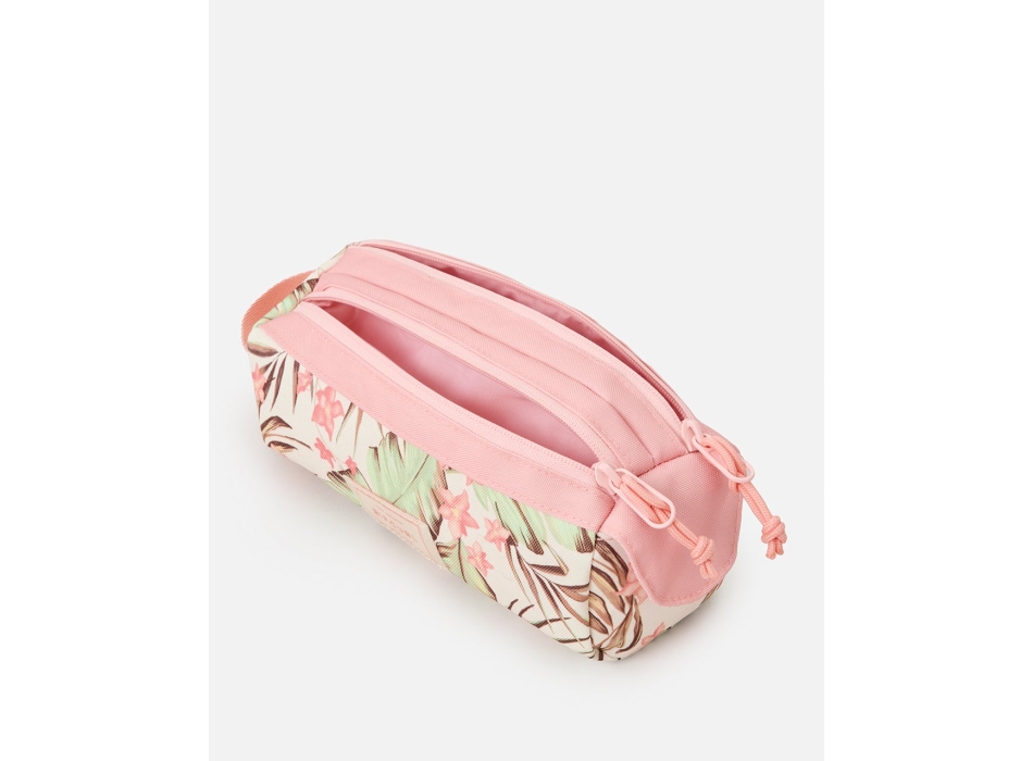 RIP CURL GLOBAL PENCIL CASE TWO COMPARTMENT BONE