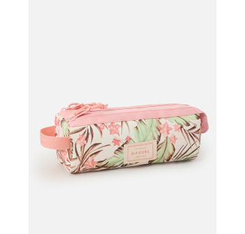 RIP CURL GLOBAL PENCIL CASE TWO COMPARTMENT BONE