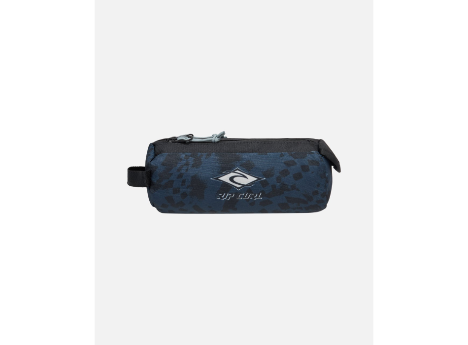 RIP CURL GLOBAL PENCIL CASE TWO COMPARTMENTS NAVY