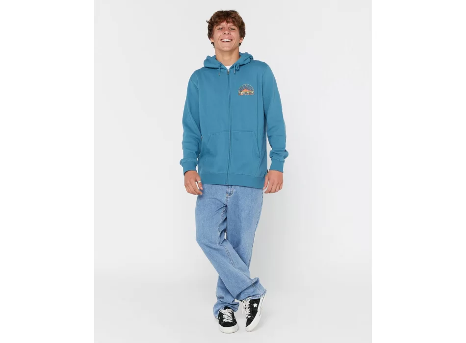 RIP CURL GRATEFUL SHRED ZIP HOOD  STORM BLUE