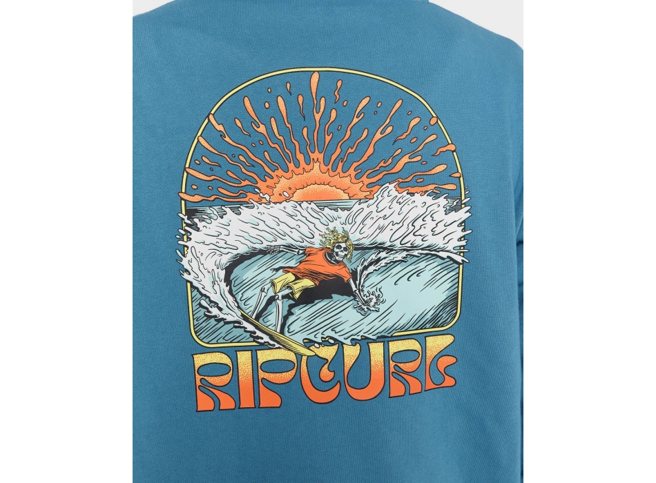 RIP CURL GRATEFUL SHRED ZIP HOOD  STORM BLUE