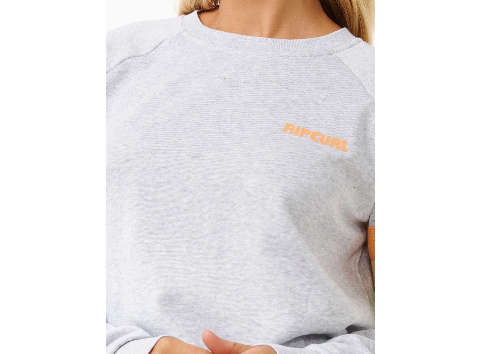 RIP CURL HIGH TIDE RAGLAN CREW WASHED BLACK
