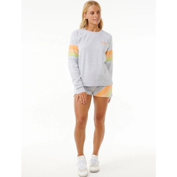 RIP CURL HIGH TIDE RAGLAN CREW WASHED BLACK