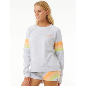 RIP CURL HIGH TIDE RAGLAN CREW WASHED BLACK