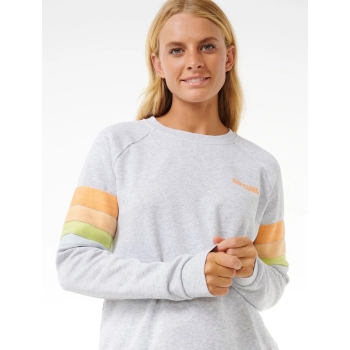RIP CURL HIGH TIDE RAGLAN CREW WASHED BLACK