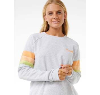 RIP CURL HIGH TIDE RAGLAN CREW WASHED BLACK