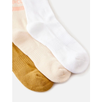 RIP CURL ICONS OF SURF 3 PACK CREW SOCKS