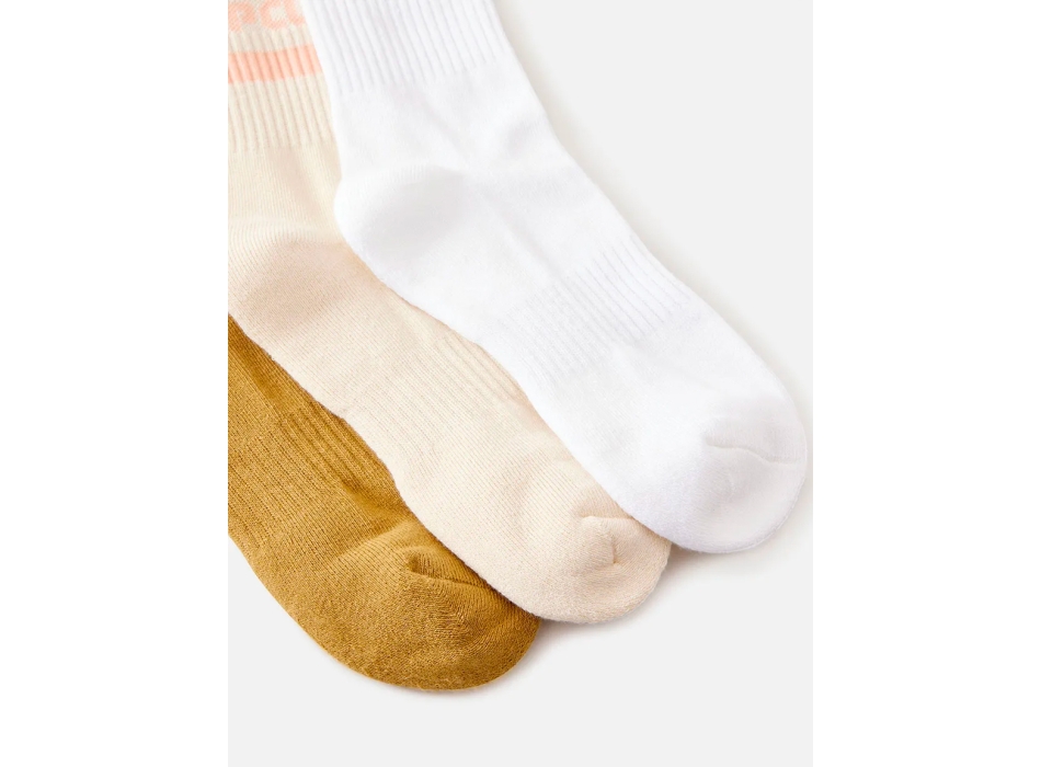 RIP CURL ICONS OF SURF 3 PACK CREW SOCKS