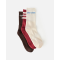 RIP CURL ICONS OF SURF 3 PACK CREW SOCKS WOMAN MAROON