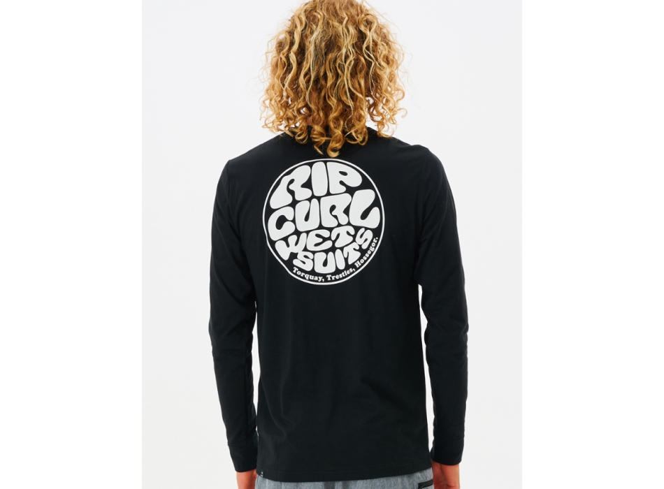 RIP CURL ICON OF SURF LONG SLEEVE UV50+ TEE BLACK
