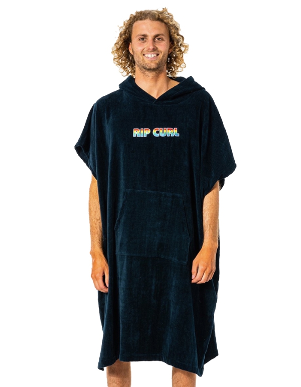 RIP CURL ICONS HOODED PONCHO NAVY