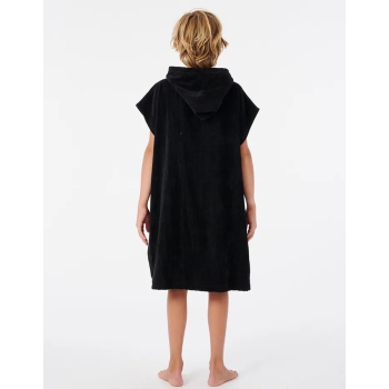 RIP CURL HOODED TOWEL BOYS BLACK 8-16 YEARS