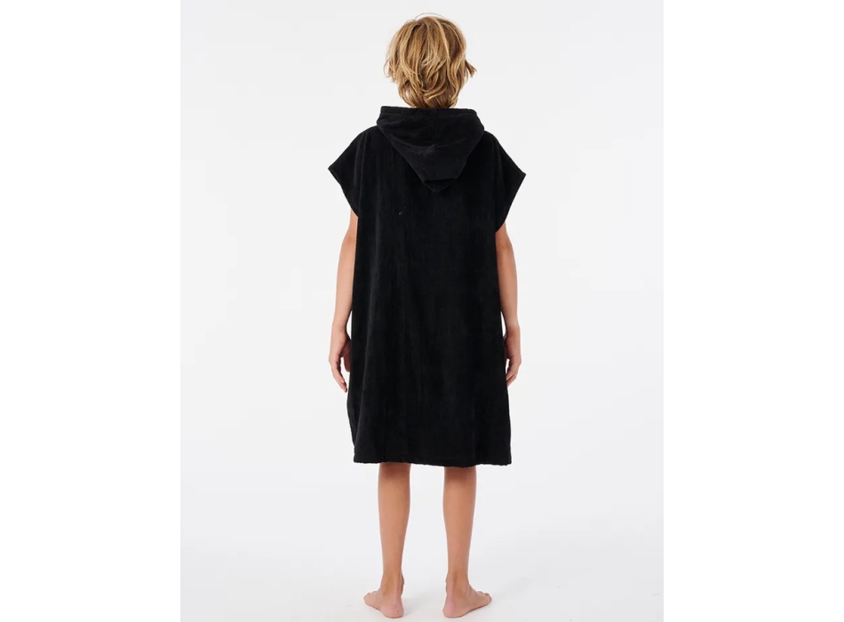 RIP CURL HOODED TOWEL BOYS BLACK 8-16 YEARS