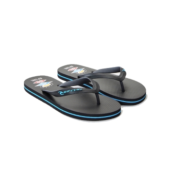 RIP CURL MC SANDALS BLACK BLUE