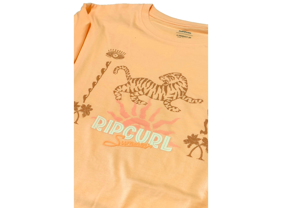 RIP CURL JEFFREY'S CROP TEE LIGHT ORANGE