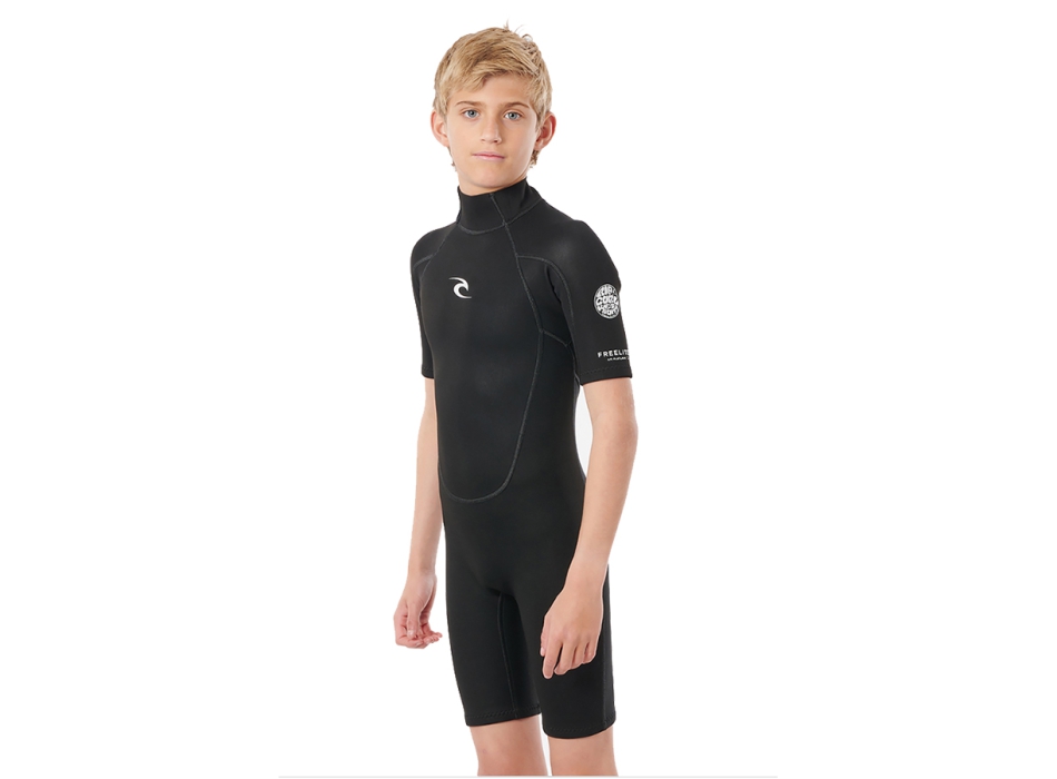 RIP CURL JUNIOR FREELITE SHORT SLEEVE SPRINGSUIT BACKZIP