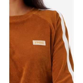 RIP CURL TERRY CREW FLEECE CINNAMON