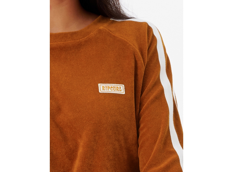 RIP CURL TERRY CREW FLEECE CINNAMON