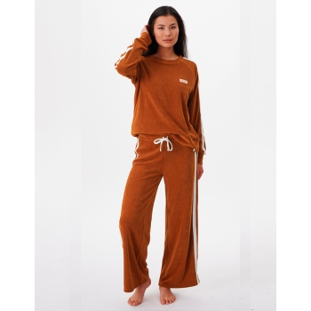 RIP CURL TERRY CREW FLEECE CINNAMON