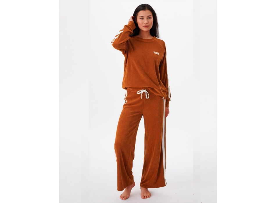 RIP CURL TERRY CREW FLEECE CINNAMON