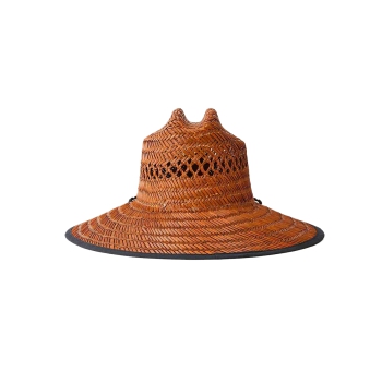 RIP CURL LOGO STRAW HAT BROWN