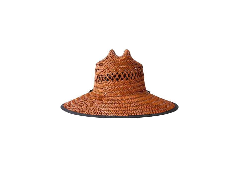 RIP CURL LOGO STRAW HAT BROWN