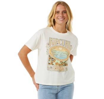 RIP CURL LONG DAYS RELAXED TEE BONE