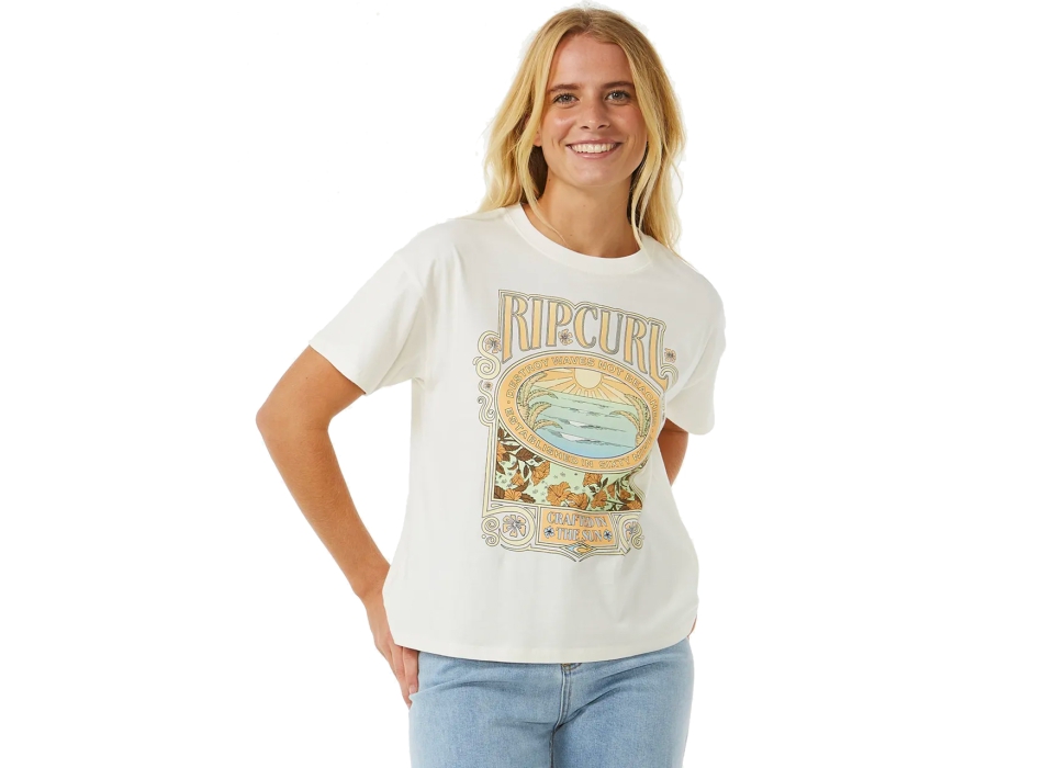 RIP CURL LONG DAYS RELAXED TEE BONE