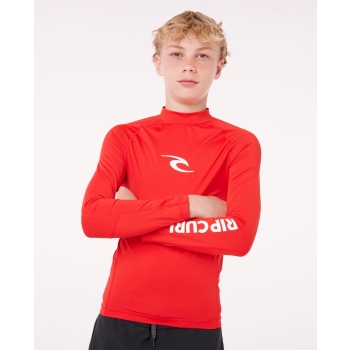 RIP CURL LYCRA AMAZON YOUTH LONG SLEEVE PROTEZIONE UV 50+ NAVY