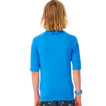 RIP CURL T-SHIRT BRAND WAVE UV SHORT SLEEVE UPF50+ BLUE GUM