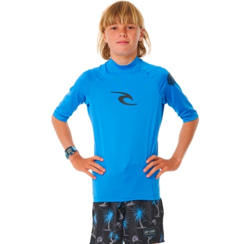 RIP CURL T-SHIRT BRAND WAVE UV SHORT SLEEVE UPF50+ BLUE GUM