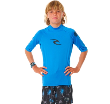 RIP CURL T-SHIRT BRAND WAVE UV SHORT SLEEVE UPF50+ BLUE GUM