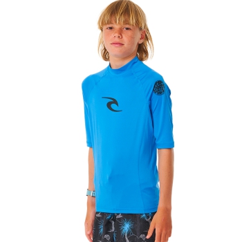 RIP CURL T-SHIRT BRAND WAVE UV SHORT SLEEVE UPF50+ BLUE GUM