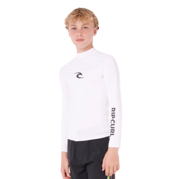 RIP CURL T-SHIRT BOYS CORP LONG SLEEVE UV 50+ BLUE