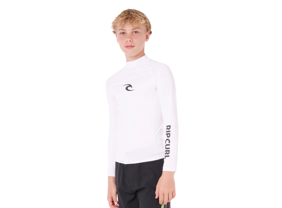 RIP CURL T-SHIRT BOYS CORP LONG SLEEVE UV 50+ BLUE