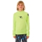 RIP CURL T-SHIRT BRAND WAVE UV SHORT SLEEVE UPF50+ LIME