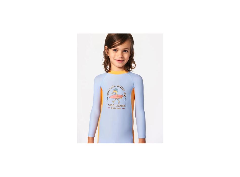 RIP CURL T-SHIRT BRAND WAVE UV LONG SLEEVE UPF50+ LIME
