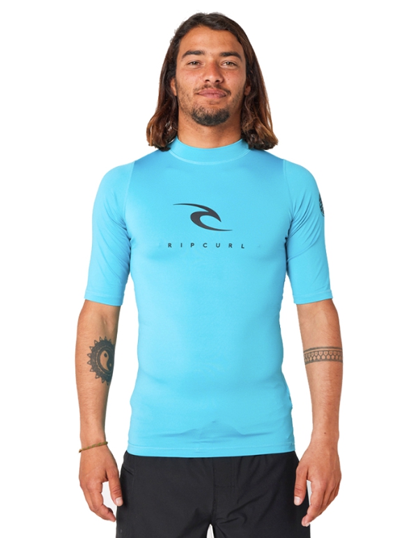 RIP CURL CORPS SHORT SLEEVE UV TEE BLUE