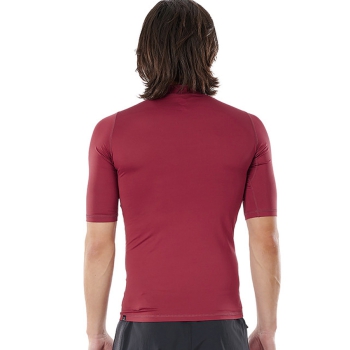 RIP CURL CORPS SHORT SLEEVE UV TEE MAROON